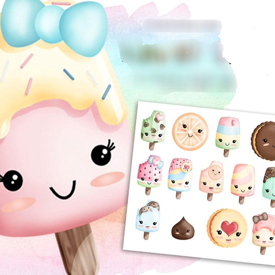 Kit Digital Picolé Fofinhos  1