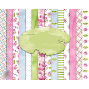 Kit Digital Papeis Jardins 