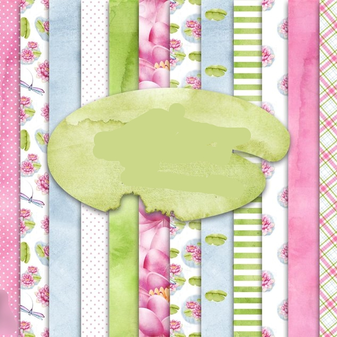 Kit Digital Papeis Jardins  1