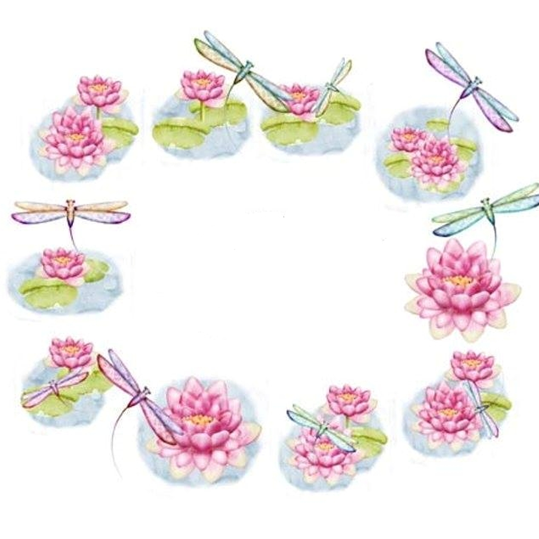 Kit Digital Flores No Lago  1