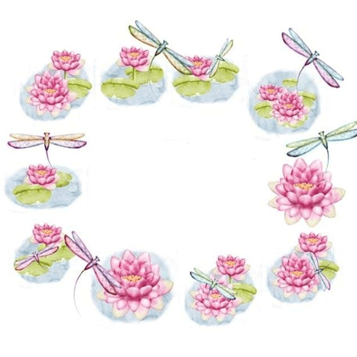 Kit Digital Flores No Lago  1