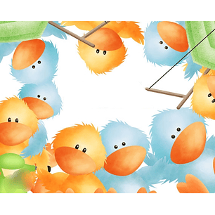 Kit Digital Pintinhos Coloridos 