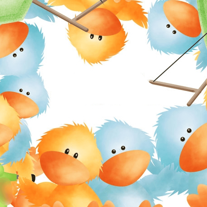 Kit Digital Pintinhos Coloridos  1