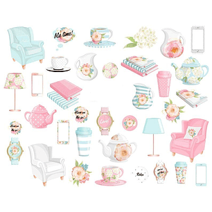 Kit Digital Cha da Tarde em Casa