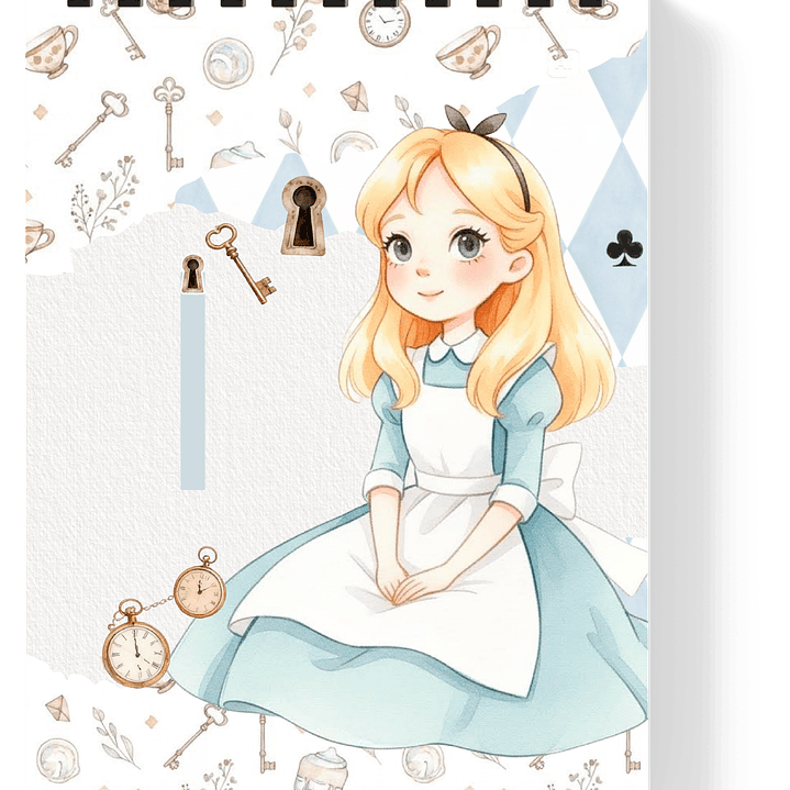 Arquivo Combo Encadernação Alice Através do Espelho  6