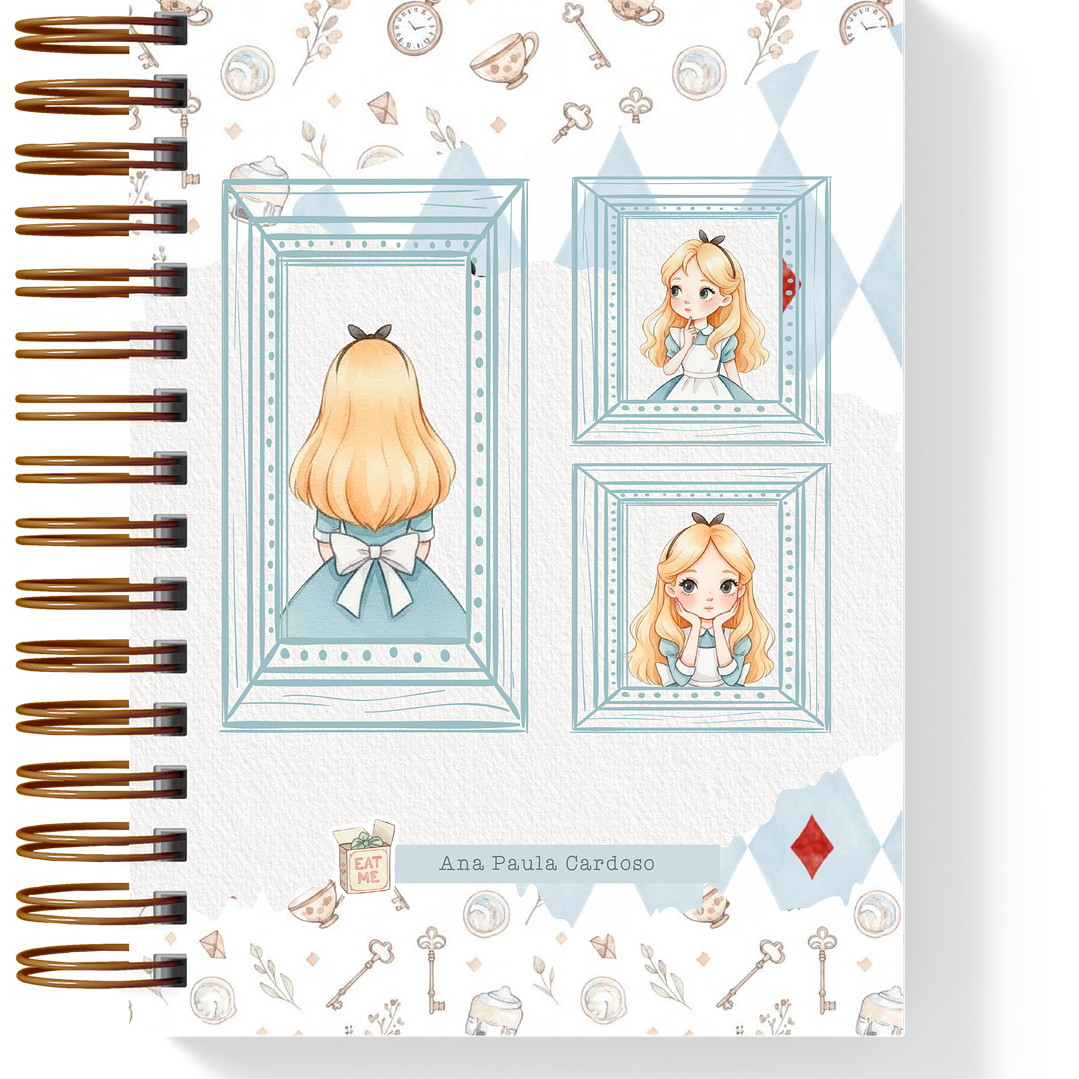 Arquivo Combo Encadernação Alice Através do Espelho  11