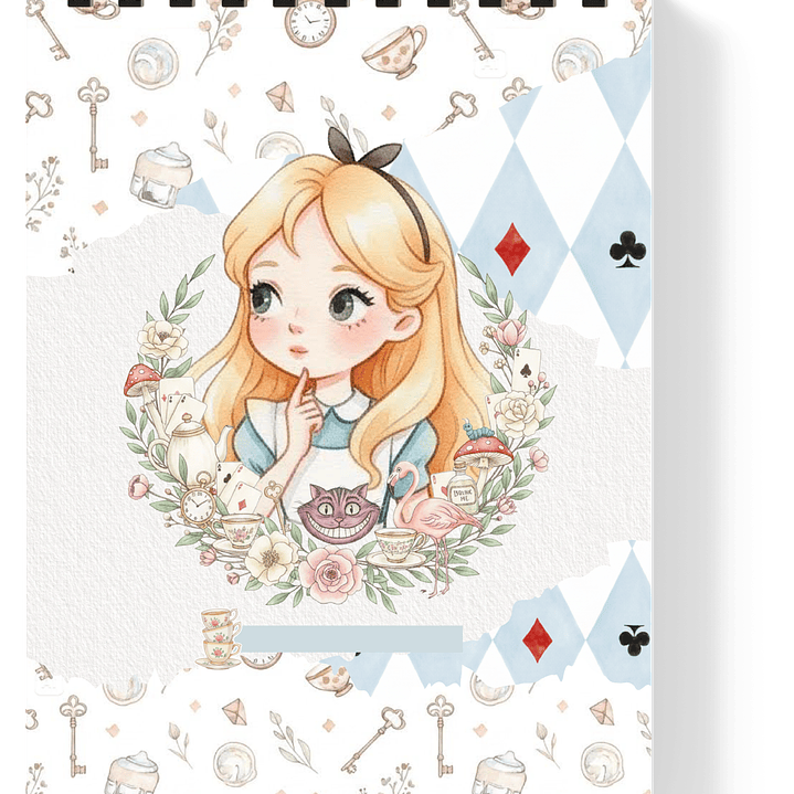 Arquivo Combo Encadernação Alice Através do Espelho  13