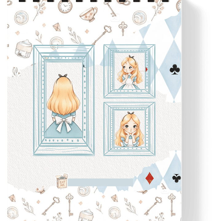 Arquivo Combo Encadernação Alice Através do Espelho  14