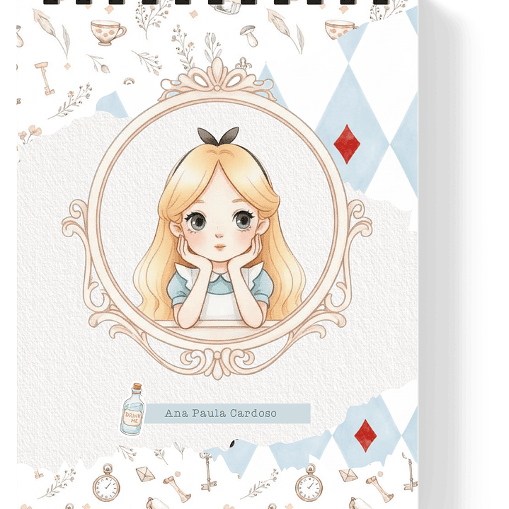 Arquivo Combo Encadernação Alice Através do Espelho  15