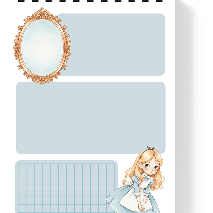 Arquivo Combo Encadernação Alice Através do Espelho  16