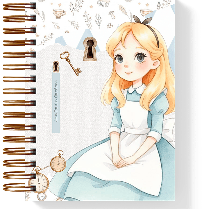 Arquivo Combo Encadernação Alice Através do Espelho  18