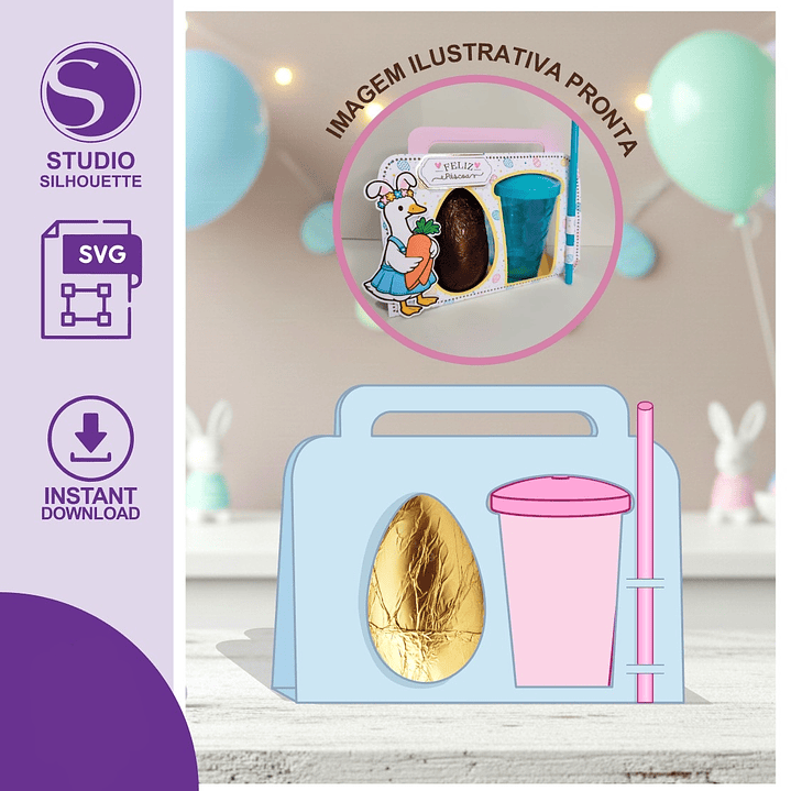 Arquivo Páscoa Ovo + Copo Twister 1