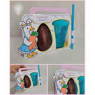 Arquivo Páscoa Caixa Ovo + Copo Twister 