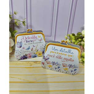 Arquivo Dia da Mulher Mini Porta Moedinha Fake