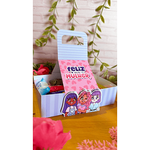 Arquivo Dia da Mulher Caixinha Bandeja 