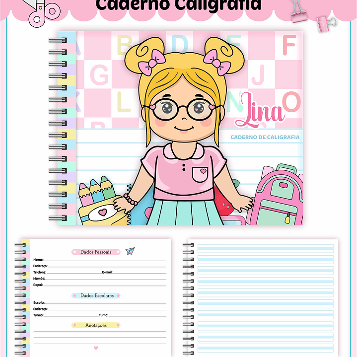 Arquivo Encadernação Escolar Aluninhas 2023  6