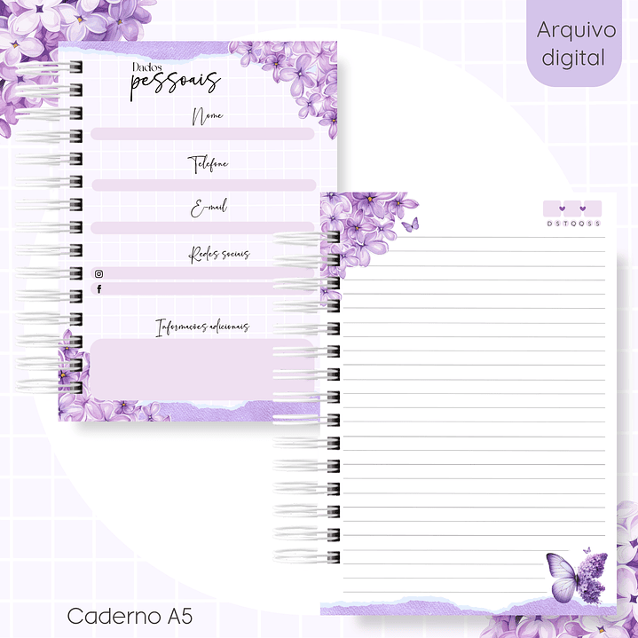 Arquivo Caderno Borboleta Lilás 3