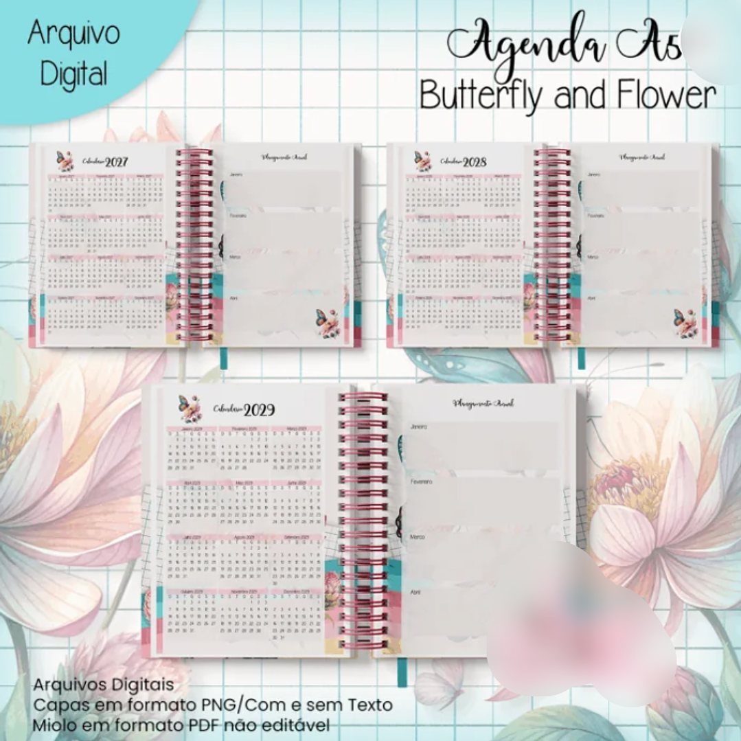 Arquivo Agenda A5 Borboleta e Flor 2026 2