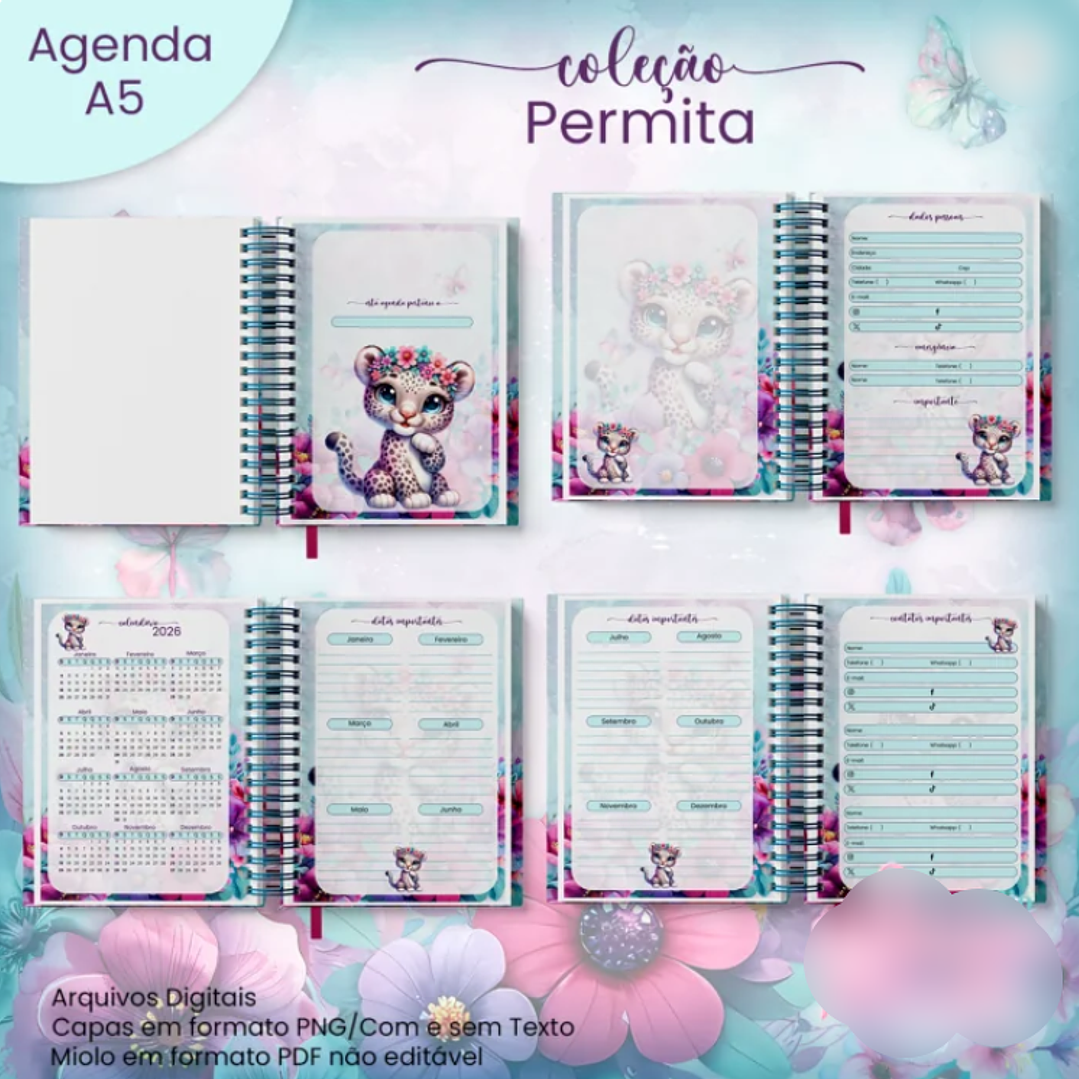 Arquivo Agenda A5 Não Datada Coleção Permita 2026 2