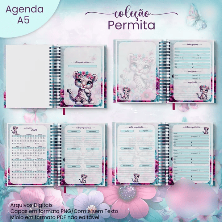 Arquivo Agenda A5 Não Datada Coleção Permita 2026 2