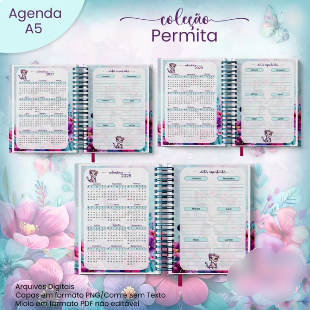 Arquivo Agenda A5 Não Datada Coleção Permita 2026 3