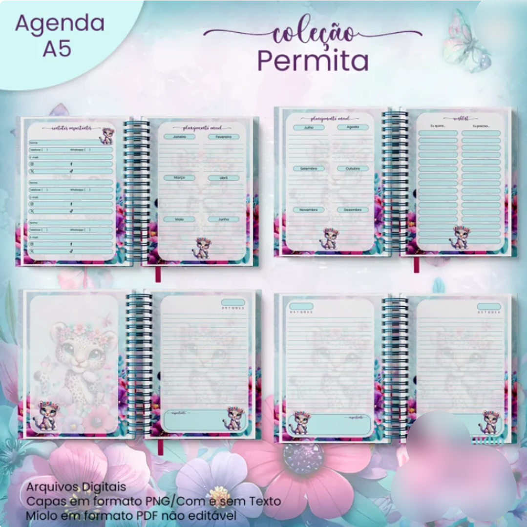 Arquivo Agenda A5 Não Datada Coleção Permita 2026 4