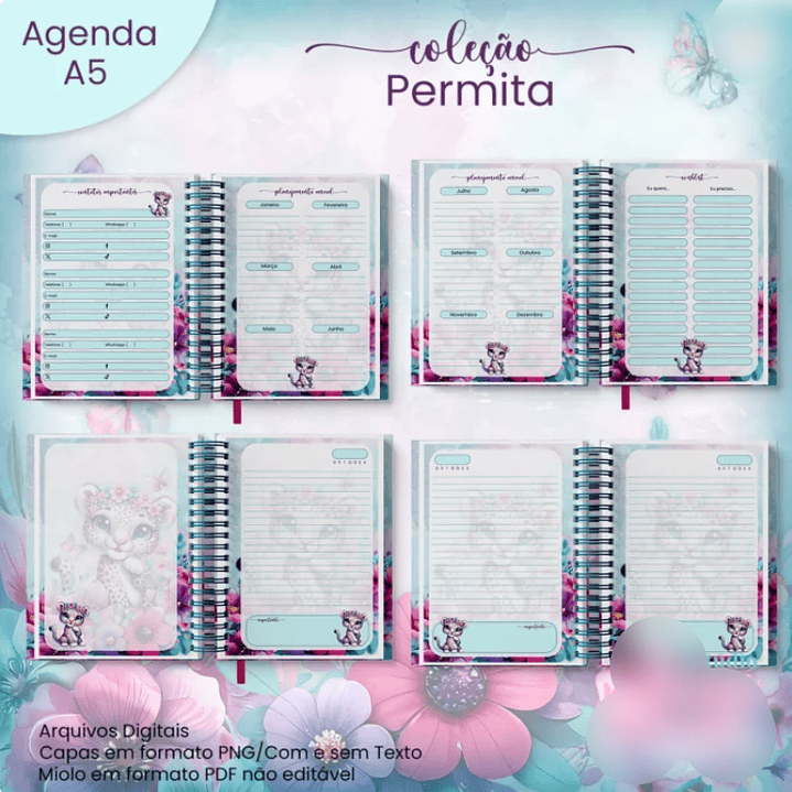 Arquivo Agenda A5 Não Datada Coleção Permita 2026 4