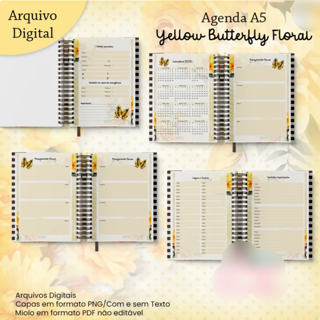 Arquivo Coleção Borboleta Amarela Floral 2026 2