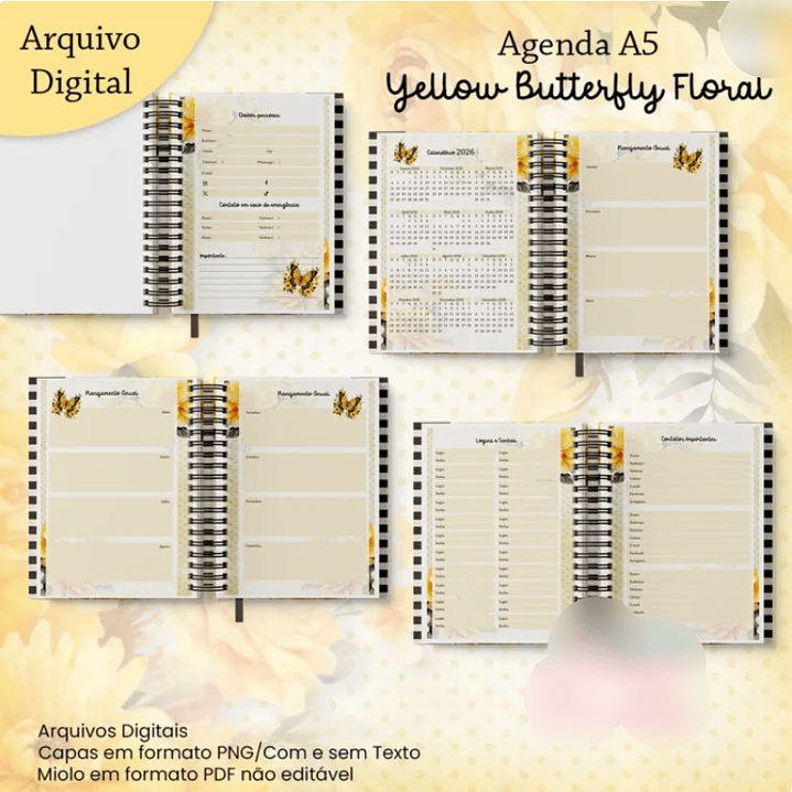 Arquivo Coleção Borboleta Amarela Floral 2026 2