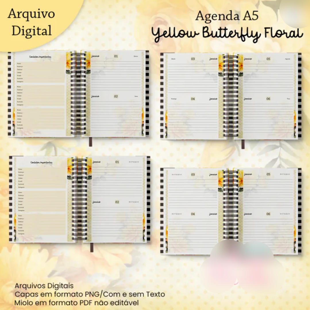 Arquivo Coleção Borboleta Amarela Floral 2026 3