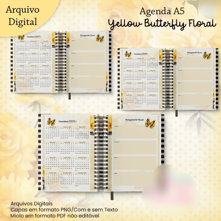 Arquivo Coleção Borboleta Amarela Floral 2026 4