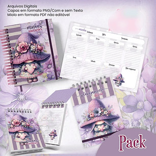 Arquivo Pack Gnomo Jardim Roxo 2026