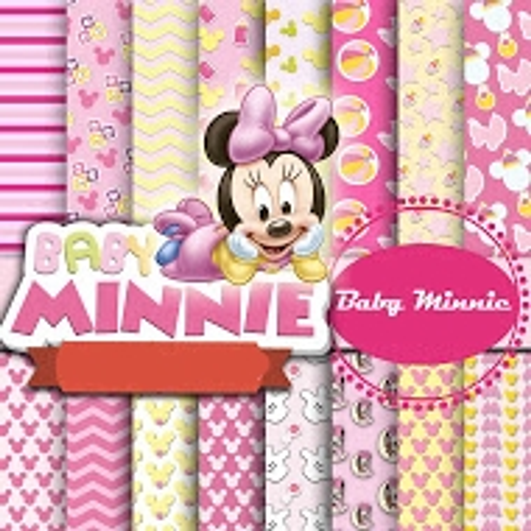 Kit Digital Mine Baby Rosa  1