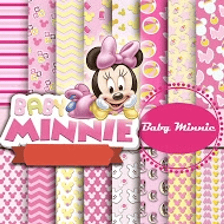 Kit Digital Mine Baby Rosa  1