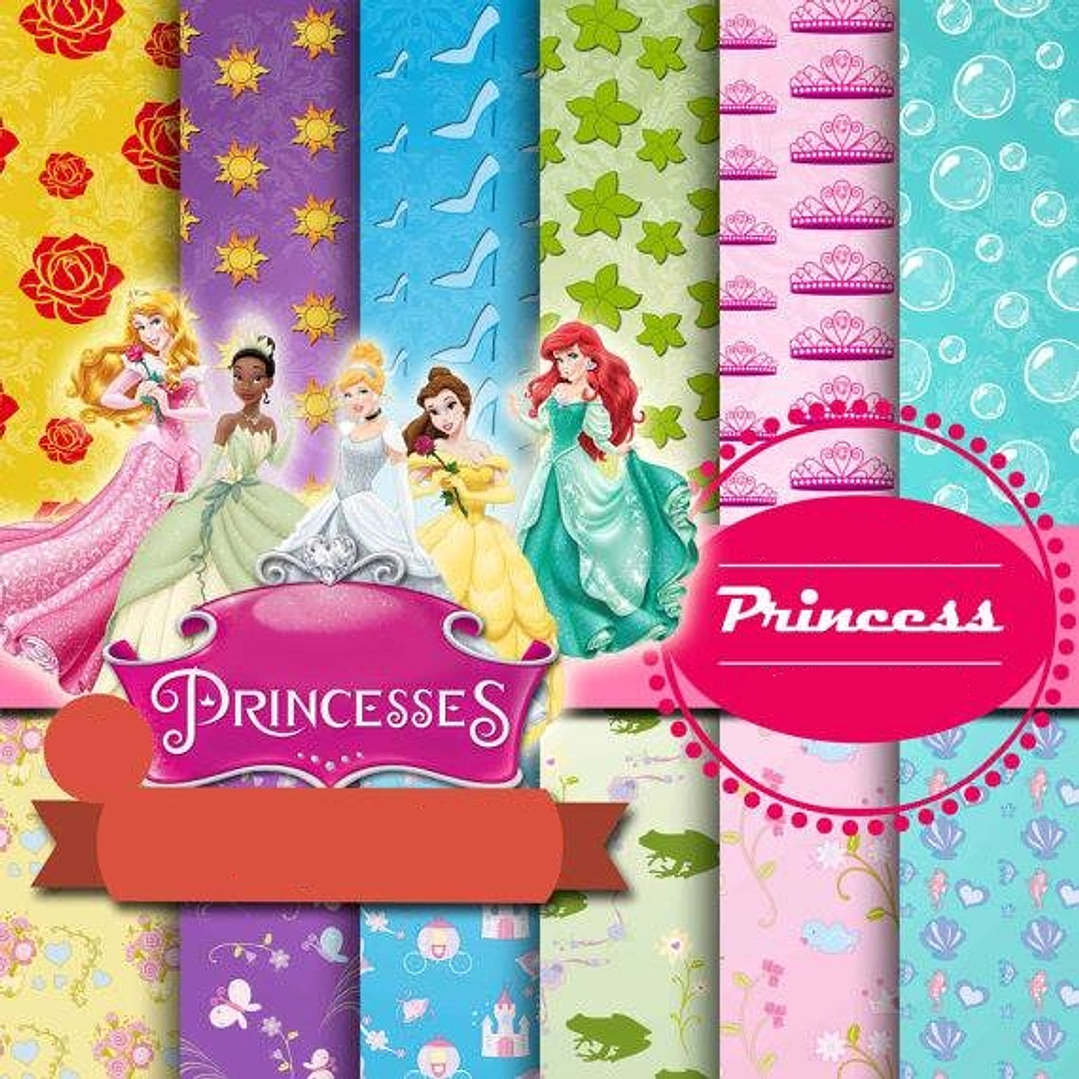 Kit Digital Princesas da Disney  1