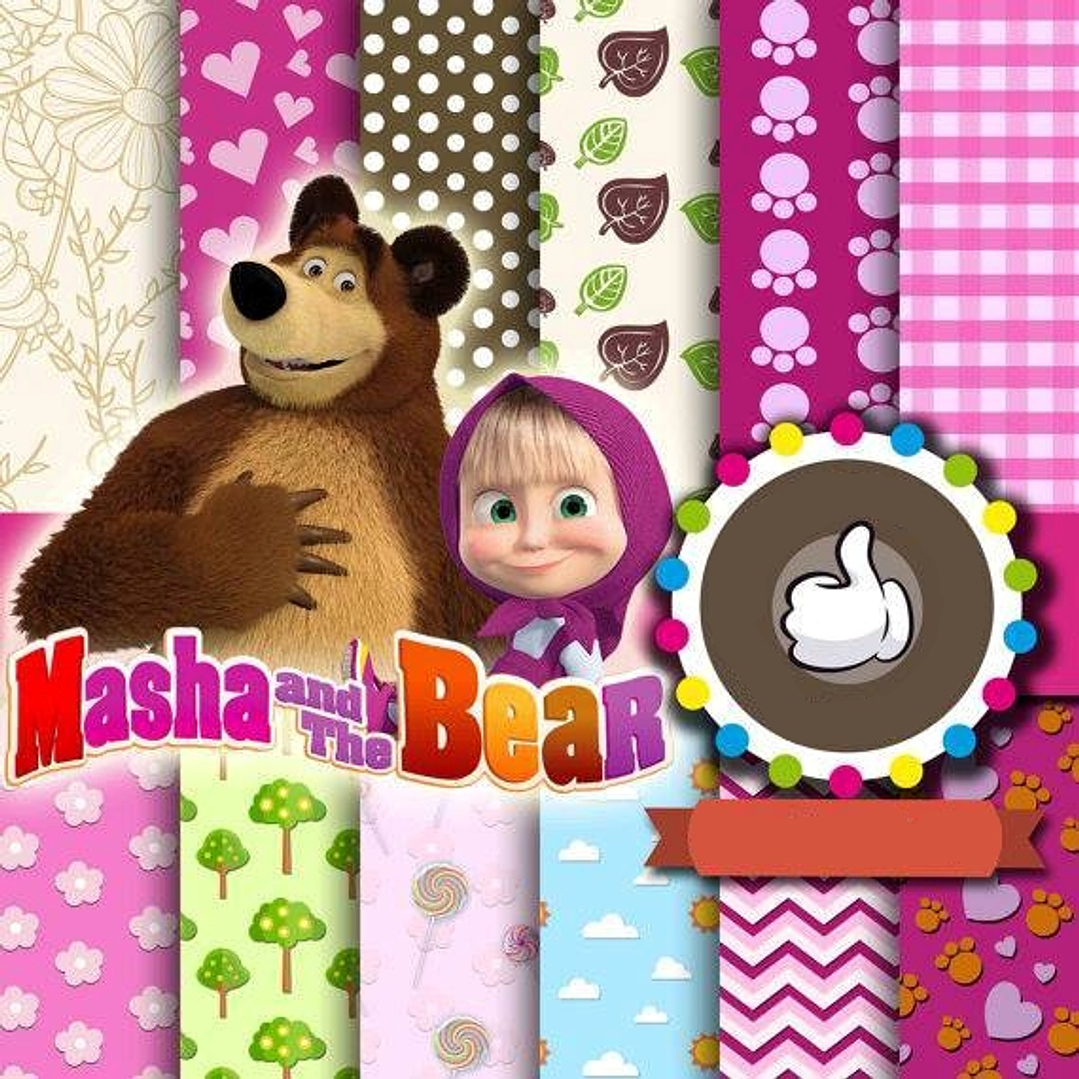 Kit Digital Masha e o Urso  1