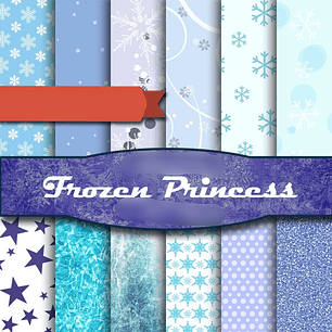 Kit Digital Frozen Princesa