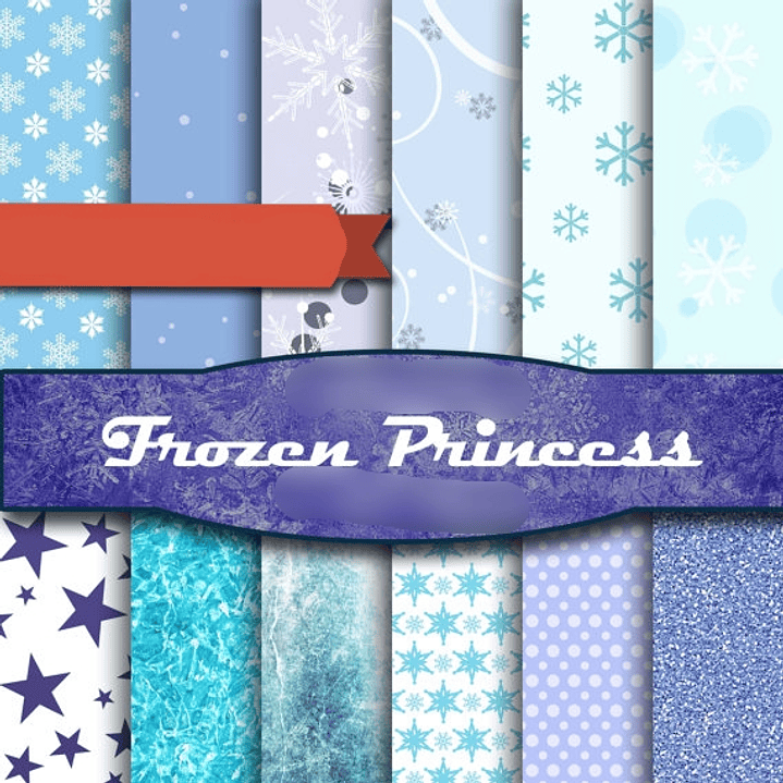 Kit Digital Frozen Princesa 1