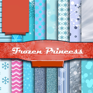 Kit Digital Papeis Frozen 