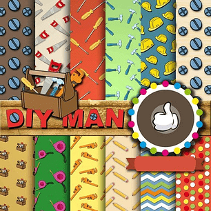 Kit Digital Papeis Ferramentas 