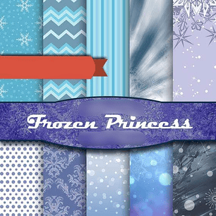 Kit Digital Papeis Frozen 