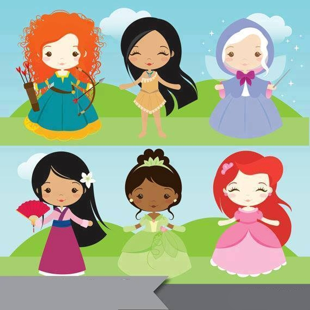 Kit Digital Pequenas Princesas  1