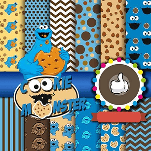 Kit Digital Monstrinho Cookie