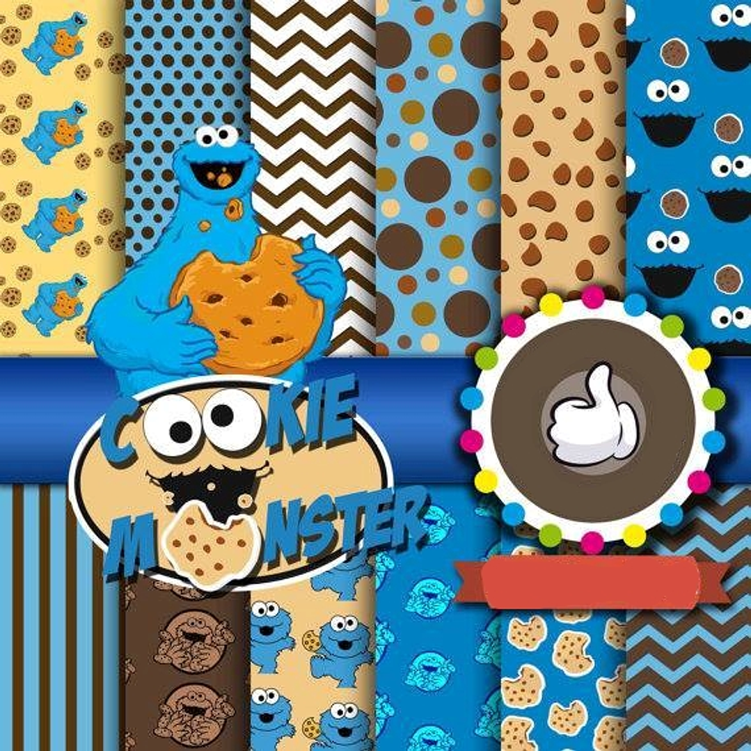 Kit Digital Monstrinho Cookie 1