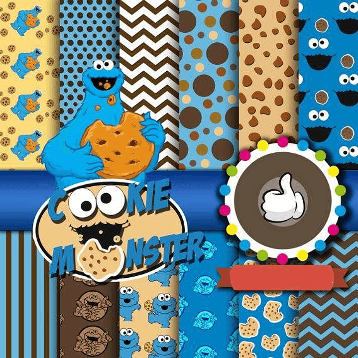 Kit Digital Monstrinho Cookie 1
