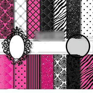 Kit Digital Papeis Festa Noturna 