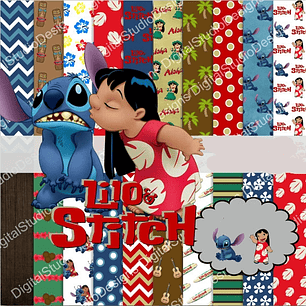 Kit Digital Lilo e Stitch 