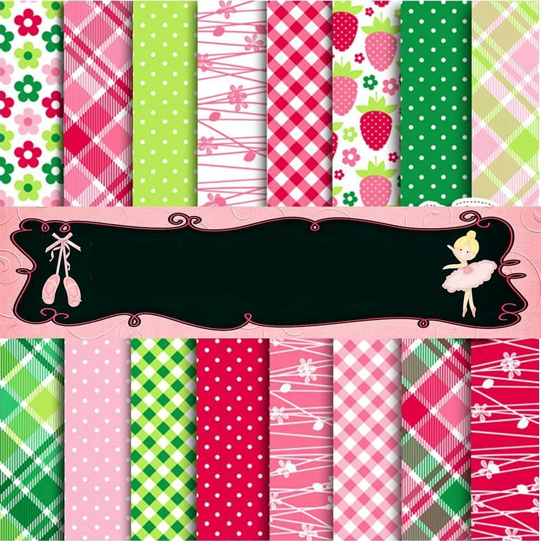 Kit Digital Papeis Moranguinho  1