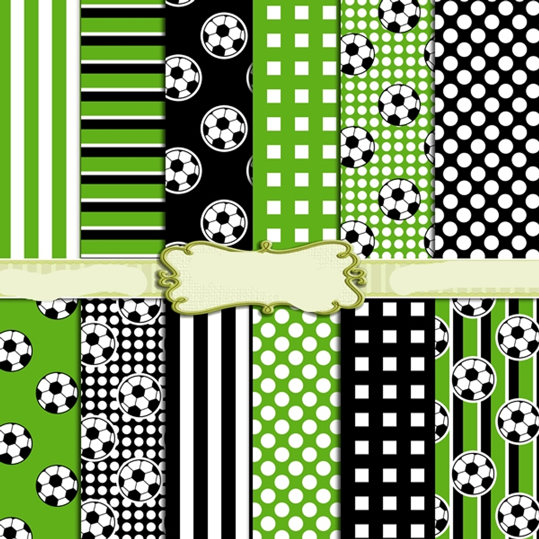 Kit Digital Papeis Futebol  1