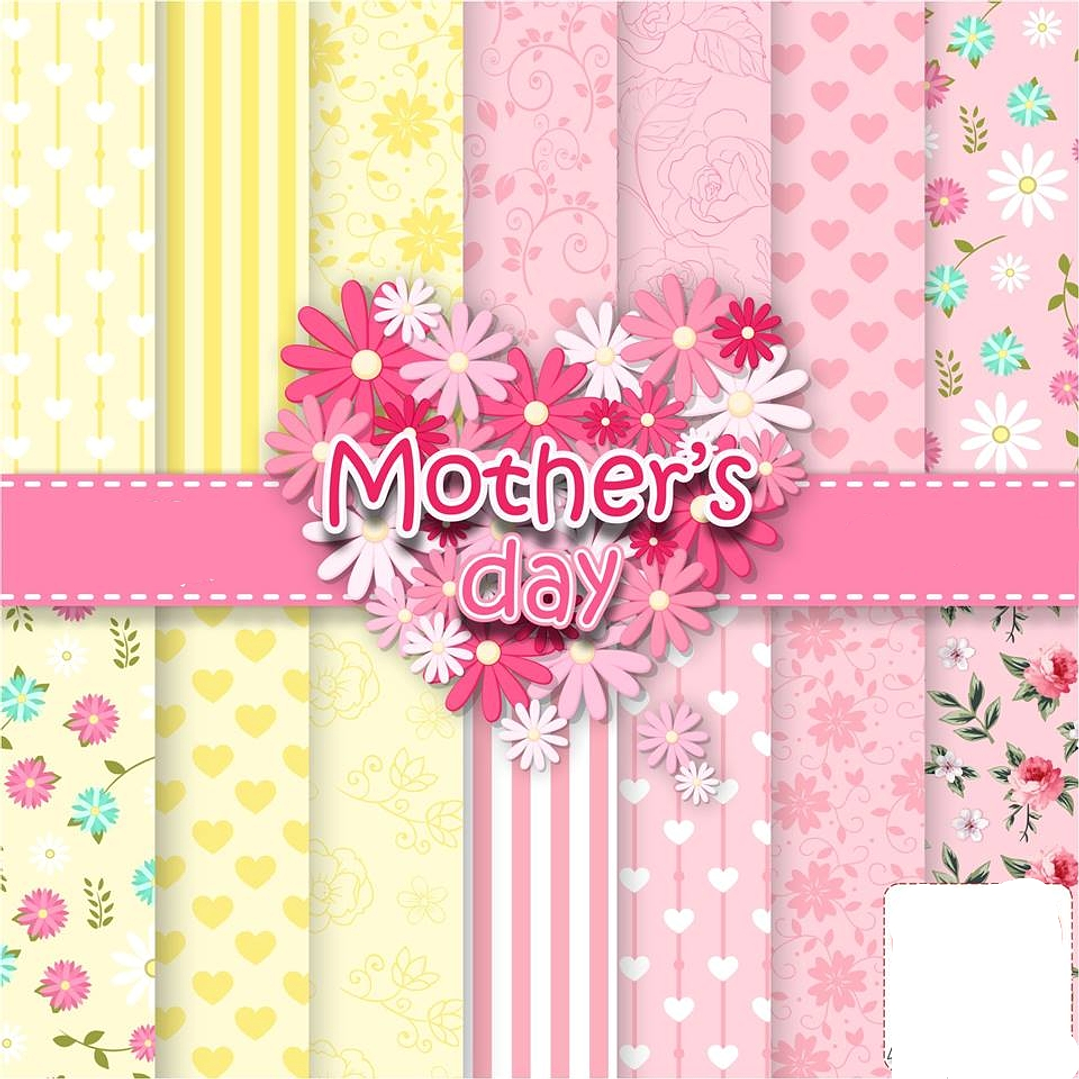 Kit Digital Papeis Flores Coração  1